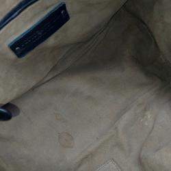 Pre Owned Bottega Veneta Black Leather Mesh Tote