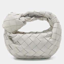 Pre Owned Bottega Veneta White Leather Candy BV Jodi