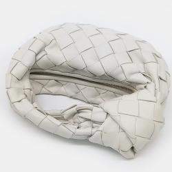 Pre Owned Bottega Veneta White Leather Candy BV Jodi