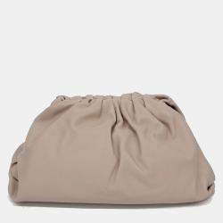 مملوكة مسبقًا Bottega Veneta Beige Leather Butter Calf Pouch