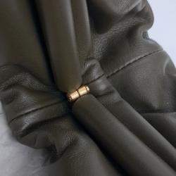 Pre Owned حقيبة بوتيغا فينيتا بوتش جلد زبدة أخضر