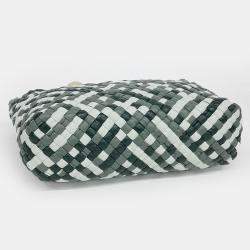Pre Owned Bottega Veneta Green/Multicolor Leather Tosca