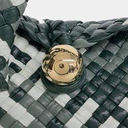 Pre Owned Bottega Veneta Green/Multicolor Leather Tosca