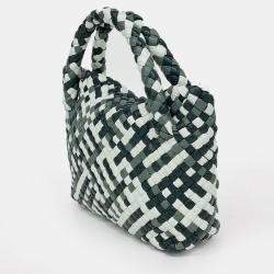 Pre Owned Bottega Veneta Green/Multicolor Leather Tosca