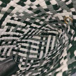 Pre Owned Bottega Veneta Green/Multicolor Leather Tosca