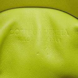 Pre Owned Bottega Veneta BV Fold Intrecciato Green Leather Shoulder Bag