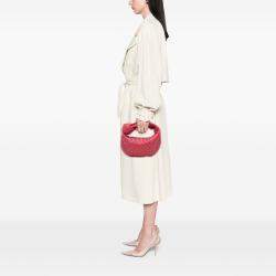 Pre Owned Bottega Veneta Pink Mini Nappa Intrecciato Jodie