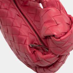 Pre Owned Bottega Veneta Pink Mini Nappa Intrecciato Jodie