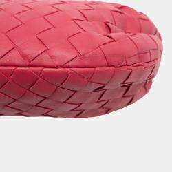Pre Owned Bottega Veneta Pink Mini Nappa Intrecciato Jodie