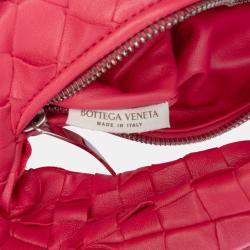 Pre Owned Bottega Veneta Pink Mini Nappa Intrecciato Jodie