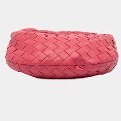 Pre Owned Bottega Veneta Pink Mini Nappa Intrecciato Jodie