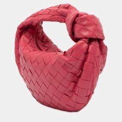 Pre Owned Bottega Veneta Pink Mini Nappa Intrecciato Jodie