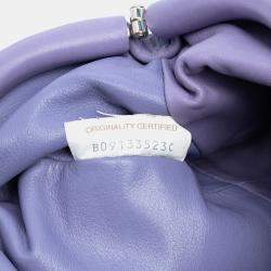 مملوكة مسبقًا Bottega Veneta Purple Lambskin The Mini Pouch Crossbody