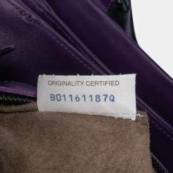 Pre Owned حقيبة يد بوتيغا فينيتا روما متوسطة نابا أنترشياتو أرجوانية مخيطة