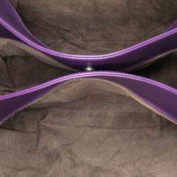 Pre Owned حقيبة يد بوتيغا فينيتا روما متوسطة نابا أنترشياتو أرجوانية مخيطة