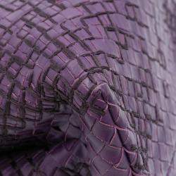 Pre Owned حقيبة يد بوتيغا فينيتا روما متوسطة نابا أنترشياتو أرجوانية مخيطة