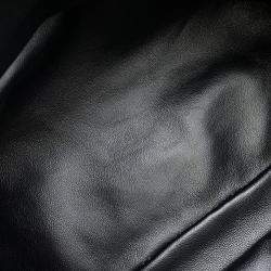 Pre Owned حقيبة كتف بوتيغا فينيتا ذا تشين باوتش جلد أسود