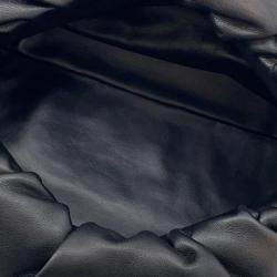 Pre Owned حقيبة كتف بوتيغا فينيتا ذا تشين باوتش جلد أسود