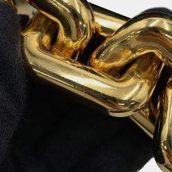 Pre Owned حقيبة كتف بوتيغا فينيتا ذا تشين باوتش جلد أسود