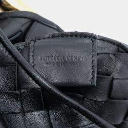 مملوكة مسبقًا Bottega Veneta Black Baby Lambskin Intrecciato Sardine
