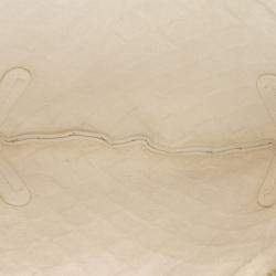 مملوكة مسبقًا حقيبة كتف بوتيغا فينيتا سولستيس جلد حمل صغير أبيض منسوج