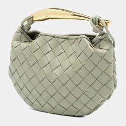 مملوكة مسبقًا Bottega Veneta Baby Lambskin Intrecciato Sardine