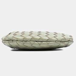 مملوكة مسبقًا Bottega Veneta Baby Lambskin Intrecciato Sardine