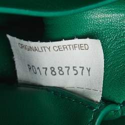 مملوكة مسبقًا حقيبة بوتيغا فينيتا ماونت جلد أصفر ظرفية بيد علوية