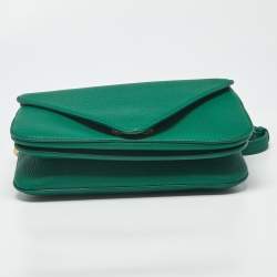 مملوكة مسبقًا حقيبة بوتيغا فينيتا ماونت جلد أ�صفر ظرفية بيد علوية