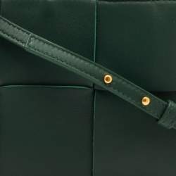 مملوكة مسبقًا Bottega Veneta Candy Arco Mini Dark Green Leather Tote