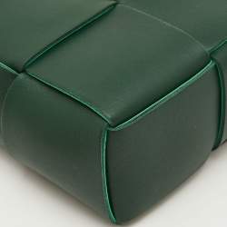 مملوكة مسبقًا Bottega Veneta Candy Arco Mini Dark Green Leather Tote