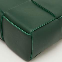 مملوكة مسبقًا Bottega Veneta Candy Arco Mini Dark Green Leather Tote