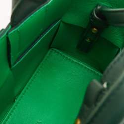مملوكة مسبقًا Bottega Veneta Candy Arco Mini Dark Green Leather Tote