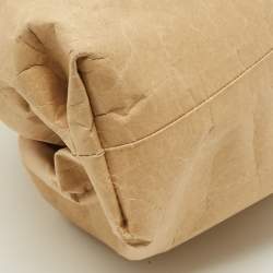 مملوكة مسبقًا Bottega Veneta The Pouch Beige Kraft Paper Clutch