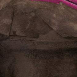 Pre Owned Bottega Veneta Purple Medium Nappa Intrecciato Belly Hobo
