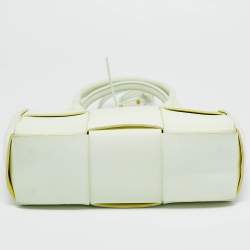 مملوكة مسبقًا حقيبة يد بوتيغا فينيتا أركو ميني جلد أنتريتشيو أخضر نعناعي