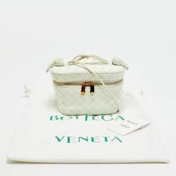مملوكة مسبقًا حقيبة بوتيغا فينيتا فانتي مينت أخضر إنتريتشياتو جلد ميني