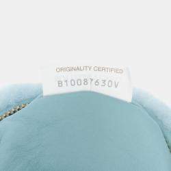 Pre Owned حقيبة جودي صغيرة بوتيغا فينيتا شيرلينغ أزرق فاتح