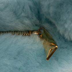 Pre Owned حقيبة جودي صغيرة بوتيغا فينيتا شيرلينغ أزرق فاتح