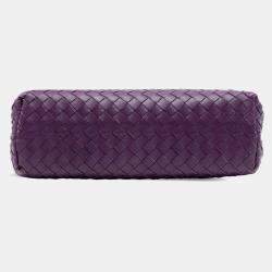 Pre Owned حقيبة كتف بوتيغا فينيتا نابي إنتريتشياتو نابا صغيرة بنفسجية