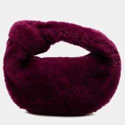 مملوكة مسبقًا Bottega Veneta Purple Mini Shearling Jodie