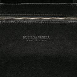 مملوكة مسبقًا Bottega Veneta Black Calfskin Maxi Intrecciato Arco Briefcase