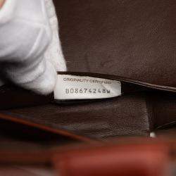 Pre Owned Bottega Veneta Brown Medium Nappa Maxi Intrecciato Arco Tote