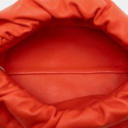 مملوكة مسبقًا حقيبة سلسلة بوتيغا فينيتا برتقالية جلد الحمل