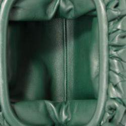 مملوكة مسبقًا حقيبة بوتيغا فينيتا ميني بوشت جلد إنتريشياتو أخضر غابي