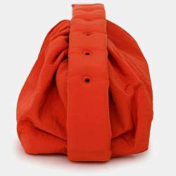 Pre Owned حقيبة بوتيغا فينيتا نايلون برتقالي