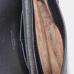 Pre Owned محفظة بوتيغا فينيتا جلد أنترشياتو أسود بسلسلة