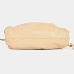 مملوكة مسبقًا حقيبة بوتيغا فينيتا ميني بوش جلد بيج