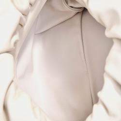 Pre Owned Bottega Veneta Beige Chain Pouch Bag