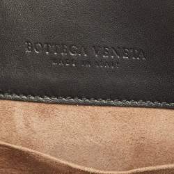 مملوكة مسبقًا Bottega Venetta Mezzaluna Black Intrecciato Leather Bag